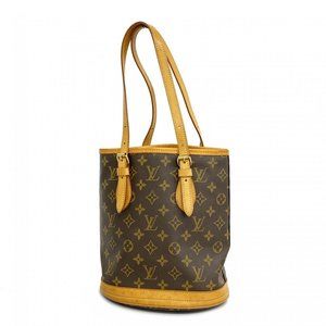 Louis Vuitton Tote Bag Monogram Bucket PM M42238 Brown Women's